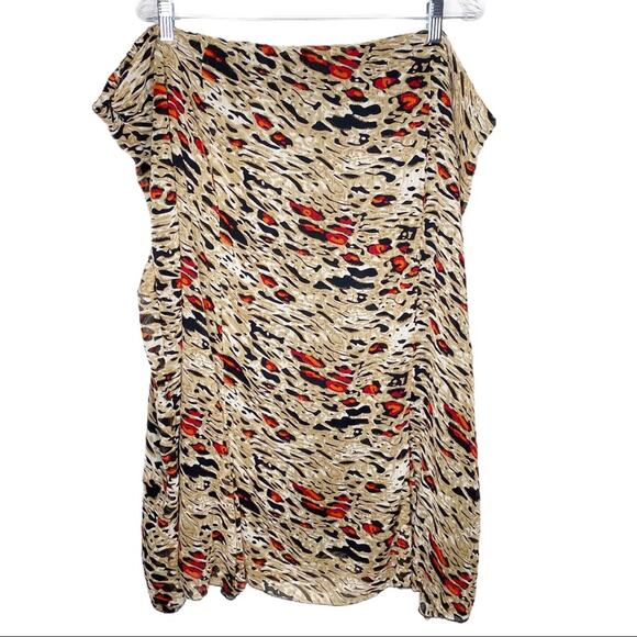 Lane Bryant Two Piece Skirt Set Animal Print Size Plus 28 - Picture 5 of 9